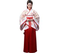 BOZEVON Donna Abiti Tuta Tang - Costume Tradizionale di Stile Cinese Antico Abiti Hanfu - per Spettacolo Teatrale Prestazioni Cosplay, Stile-2/L