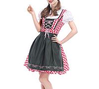 BOZEVON Donne Halloween Signore Adulti Abiti Vestiti Oktoberfest Domestica Costume Cosplay Vestito