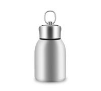 Boziee 280ML piccola fiaschetta thermos in acciaio inox, senza BPA, fiaschetta sottovuoto portatile per bevande calde e fredde (argento oro)