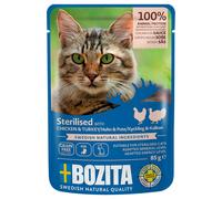 Bozita Bocconcini in salsa Sterilised 12 x 85 g Umido per gatto - Pollame