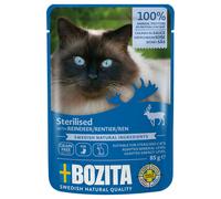 Bozita Bocconcini in salsa Sterilised 12 x 85 g Umido per gatto - Renna