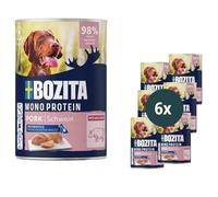 Bozita Dog Paté Maiale con postbiotici, 6 x 400 g, cibo per cani con proteine singole, cibo umido senza cereali, a forma di paté per il cane