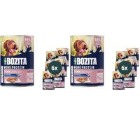 Bozita Dog Paté Maiale con postbiotici, 6 x 400 g, cibo per cani con proteine singole, cibo umido senza cereali, a forma di paté per il cane (Confezione da 2)