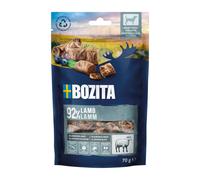 BOZITA Meaty Bites - Spuntino per cani con 92% di agnello, 70 g, porzionabile con una sola mano, senza cereali, senza pollo e senza glicerina, deliziosi che il tuo cane adorerà