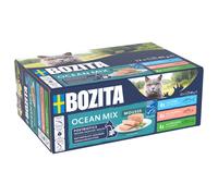 BOZITA Mousse Farm Mix 12 x 85 g - Cibo umido per gatti gourmet in piccole dosi - con postbiotici per sostenere una flora intestinale sana con pollo, manzo e tacchino - Alimento completo