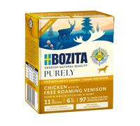 Bozita Purely Paté 24 x 370 g Cibo umido per cani - con Cervo