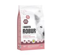 Bozita ROBUR Adult Sensitive Single Protein Salmone, 3 kg, cibo secco ad alta accettazione, post-biotici e solo salmone come fonte di proteine animali