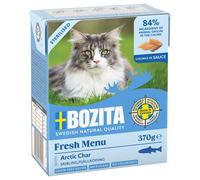 Bozita Tetra Bocconcini in salsa 24 x 370 g Alimento umido per gatto - Sterilised con Salmerino