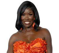 Bozoma Saint John (Orange Dress) Half Body Buddy Cutout