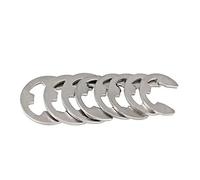 BOZONLI 100 Pezzi 7mm E-clip Anello Seeger di Sicurezza, Anelli Elastici Sicurezza in Acciaio Inox