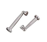 BOZONLI 2 pz Fermaporta Magnetico in Acciaio Inox, Ferma Porte per Installazione a Parete o Pavimento con Vite, Lunghezza totale 12 cm