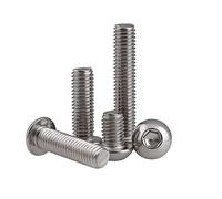 BOZONLI Acciaio Inossidabile Bulloni Viti a brugola a Testa Tonda, M6×50mm,10 pezzi