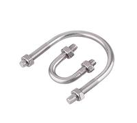 BOZONLI Bullone a U, U Bullone, U bolt acciaio INOX 304, con Dado,M6×22mm,5 pezzi