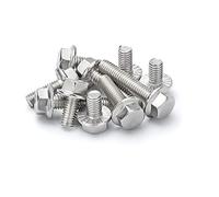 BOZONLI Bullone esagonale flangiato (vite completamente filettata), M6×12mm,10 pcs