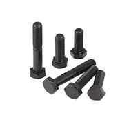 BOZONLI Bulloni a testa esagonale, Angolo Esterno Esagonale Bulloneria in Acciaio Carbonio, M6×55mm,10 pezzi