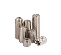 BOZONLI Esagonale Viti di Testa in 304 Acciaio Inossidabile Vite Grani in Acciaio INOX Esagonale M6*35mm,10 pcs