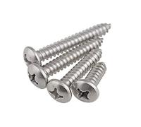 BOZONLI M2 Viti Autofilettanti Testa Pan in Acciaio Inox, Viti a Chiodo Viti Filettate per Legno (M2×12mm,100 pcs)