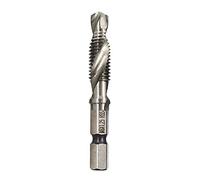 BOZONLI Punte ad attacco esagonale, M8 Punte Trapano Maschi, Countersink Tap Drill Bit HSS Imposta Combinazione Attacco Filettare Innesto Esagonale Tap Trapano