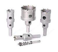 BOZONLI Seghe a Tazza in Carburo di Tungsteno Punte da Trapano per Denti in Metallo TCT per Acciaio Inossidabile, Acciaio, Alluminio, Ferro, Rame (32mm)
