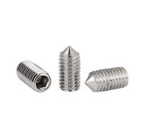 BOZONLI Viti a Brugola Cono Testa Vite a Esagono Incassato Acciaio Inossidabile 304 M4*4mm,30 pcs