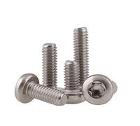 BOZONLI Viti a Macchina Torx Bulloni a Testa Tonda Viti Bulloni Inox, M2.5×6mm,100 pcs