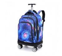 BOZONLI Zaini con Rotelle Zaino con 4 Ruote Girevol Zaini Trolley Viaggio per Ragazzi Ragazze, Stellato