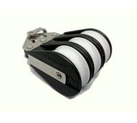 Bozzello a 3 pulegge con sfere per cima Ø 10 mm Viadana 90.64