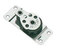 BOZZELLO INOX 1 PULEGGIA PIATTO 25x6 ACCESSORI BARCA VELA NAUTICA