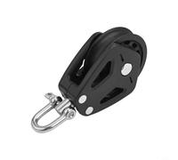 Bozzello singolo in nylon resistente, 10 mm, per imbarcazioni a vela e imbarcazioni a vela, con capacità di carico di 460 kg, per vela e uso industriale