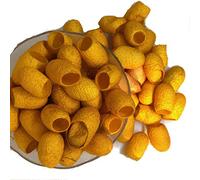 Bozzoli di seta tinti a mano, taglio seta, fibre di seta di gelso, 30 pezzi