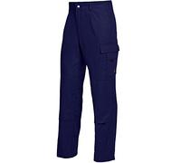 BP 1486-060-10/39/40l, Pantalone da lavoro, con retro elasticizzato 300,00 g/m², Puro cotone, Colore blu scuro, Taglia 39/40l