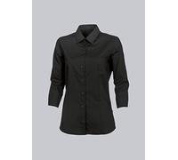 BP 1561-682-32-34 - Camicetta da donna a 3/4, maniche a 3/4 con polsini piegati, 125,00 g/m² misto tessuto con elastico, nero, 34