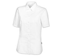 BP 1562-682-21-38 - Camicia da donna a mezza manica, mezza manica con colletto, 125,00 g/m2, tessuto misto con elastico, colore: bianco, 38