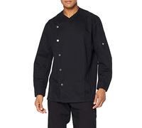 BP 1595-485-32-S - Giacca da cuoco da uomo, maniche lunghe, inserti piqué e sistema a braccia, 215,00 g/m², colore nero, S