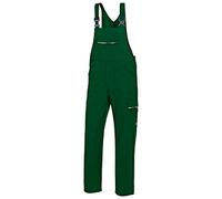 BP 1604-559-74-52n - Salopette, bretelle elastiche con fissaggio a clip, 245 g/m², misto tessuto, verde medio, 52n