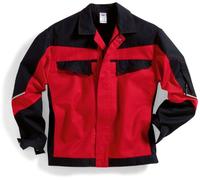 BP 1607-559 - Giacca da lavoro da uomo in tessuto misto resistente, taglia 98-102, colore: Rosso/Nero
