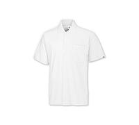 BP 1612-181-21-2XL - Polo unisex, maniche a 1/2, colletto polo con bottoni, 70 cm, 220 g/m², misto tessuto, bianco, 2XL