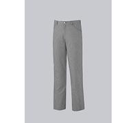 BP 1643-801-33-XSl, pantaloni unisex, stile jeans con elastico regolabile sul retro 215,00 g/m², misto tessuto nero-bianco, motivo a quadri, XSl