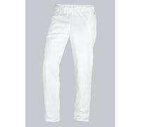 BP 1645-854-0021 Med & Care - Pantaloni unisex in poliestere e lyocell, taglia Sn, colore: Bianco