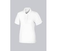 BP 1648-181-21-2XL - Polo da donna, a mezza maniche, colletto polo con bottoni, 64 cm, 220,00 g/m2, misto tessuto, colore: bianco, XXL