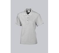 BP 1648-181-51-S - Polo da donna a mezza manica, colletto polo con bottoni, 64 cm, 220 g/m2, misto tessuto, colore: Grigio chiaro