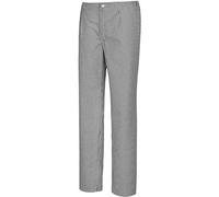 BP 1650-801-33-45, Pantaloni da cuoco e panettiere, con pieghe e tasche 215,00 g/m², tessuto misto nero e bianco, 30l