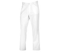 BP 1651-686-21-XLn, Jeans unisex, stile jeans con tasche multiple 230,00 g/m², tessuto misto con stretch bianco, XLn
