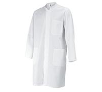 BP 1654-130-21-2XLn, Cappotto unisex, maniche lunghe, collo alto 205,00 g/m², puro cotone bianco, 2XLn