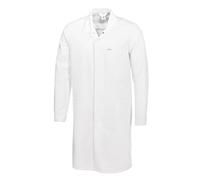 BP 1673-500-21 - Cappotto unisex a maniche corte con fessura regolabile sul polsino 210,00 g/m2, misto tessuto, colore: bianco, taglia XL