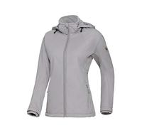 BP 1687-571-0051-Mn Giacca softshell da donna, con cappuccio regolabile in larghezza, 255,00 g/m², 100% poliestere, grigio chiaro, Mn