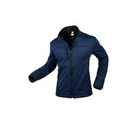 BP 1696-571-110-3XL - Giacca softshell da uomo, con collo alto, cerniera frontale, 255,00 g/m², 100% poliestere, blu notte, 3XL