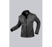 BP 1696-571-56-2XL - Giacca softshell da uomo, colletto alto, cerniera frontale, 255 g/m², 100% poliestere, antracite, 2XL