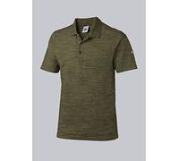 BP 1712-232-73-4XL - Polo Unisex Space-Dye, Maniche a 1/2, Colletto Polo, 195,00 g/m², Misto Tessuto con Elastico, Oliva Spaziale, 4XL