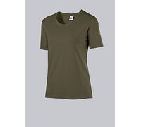 BP 1715-234-73-M - Maglietta da Donna con Maniche a 1/2, Girocollo, Lunghezza 62 cm, 170,00 g/m², in Cotone Elasticizzato, Colore: Verde Oliva, M